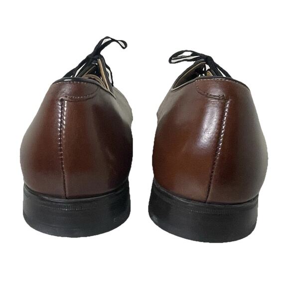 Vintage E T Wright Brown Leather Oxford Lace Up Dress Shoes Comfort Men’s 11.5 main image 11